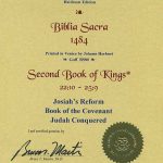Biblia Sacra - 1484 - 2 KINGS 22:10-25:9