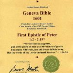 Geneva - 1601 - 1 PETER 1:2-2:19