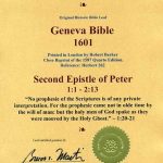Geneva - 1601 - 2 PETER 1:1-2:13