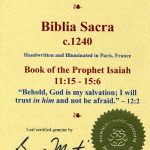 Biblia Sacra - 1250 - ISAIAH 11:15-15:6