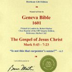 Geneva - 1601 - MARK 5:43-7:23