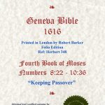 Geneva - 1616 - NUMBERS 8:22-10:36
