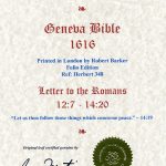 Geneva - 1616 - ROMANS 12:7-14:20