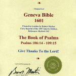 Geneva - 1601 - PSALMS 106:14-109:15