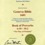Geneva - 1601 - PROVERBS 6:10-10:2