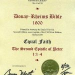 Douay-Rheims NT - 1600 - 2 PETER 1:1-4
