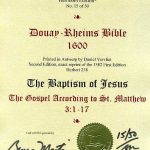 Douay-Rheims NT - 1600 - MATTHEW 3:1-17
