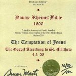 Douay-Rheims NT - 1600 - MATTHEW 4:1-25