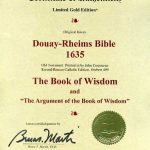 Douay-Rheims OT - 1635 - BOOK OF WISDOM