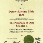 Douay-Rheims OT - 1635 - HOSEA 1:1-3