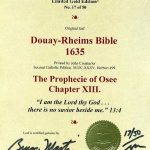 Douay-Rheims OT - 1635 - Hosea 12-13