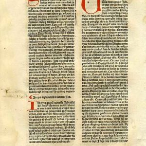 Biblia Sacra – 1482 – JOB 1 Title