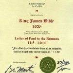 King James - 1625 - ROMANS 11:5-14:15