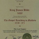 King James - 1620 - MATTHEW 25:36-27:1