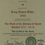 King James - 1620 - PSALMS 15:5-19:13