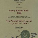 Douay-Rheims NT - 1600 - Apocalypse (Revelation) 21:21-22:21