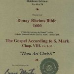 Douay-Rheims NT - 1600 - MARK 8:1-33