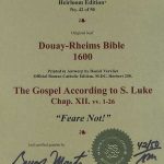Douay-Rheims NT - 1600 - LUKE 12:1-26