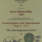 Douay-Rheims NT - 1600 - 2 THESSALONIANS 1:1-2:11