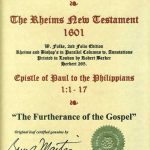 Rheims (Fulke's) - 1601 - PHILIPPIANS 1:1-17, w