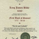 King James - 1620 - 1 SAMUEL 17:7-18:16