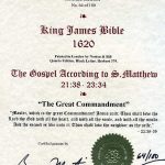 King James - 1620 - MATTHEW 21:38-23:34