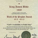 King James - 1620 - ISAIAH 61:3-65:12