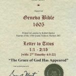 Geneva - 1605 - TITUS 1:1-2:15