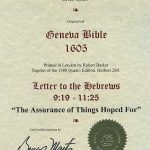 Geneva - 1605 - HEBREWS 9:19-11:25