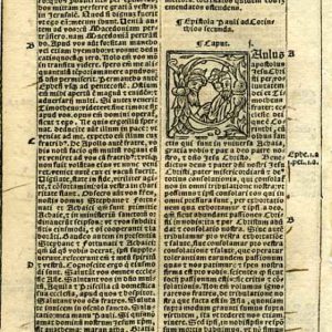 Biblia Sacra – 1531 – 2 CORINTHIANS 1
