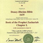 Douay-Rheims OT - 1635 - ZECHARIAH 1:1-3
