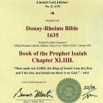 Douay-Rheims OT - 1635 - ISAIAH 44:1-28