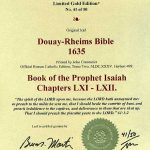Douay-Rheims OT - 1635 - ISAIAH 61:1-62:12