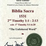 Biblia Sacra - 1531 - 2 TIMOTHY 1:1-2:13