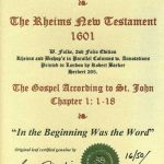 Rheims (Fulke's) - 1601 - JOHN 1:1-18