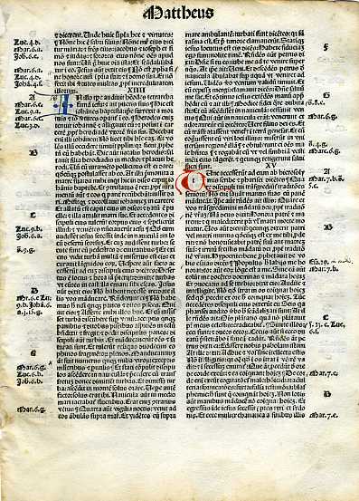 Biblia Sacra - 1484 - MATTHEW 14-17