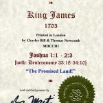 King James - 1703 - JOSHUA 1:1-2:3