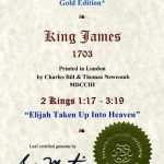 King James - 1703 - 2 KINGS 1:17-3:19