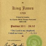 King James - 1703 - PSALMS 20:1-24:10