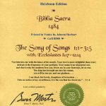 Biblia Sacra - 1484 - SONG OF SONGS 1:1-3:5