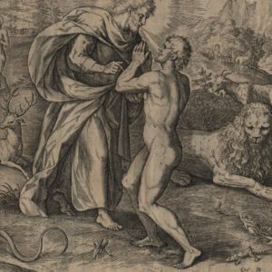 Creation of Adam & Eve – 1585 – Set of 2 Plates