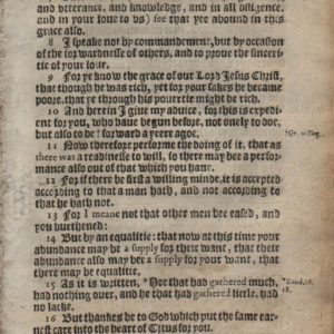 King James – 1612 – 2 CORINTHIANS 8-9