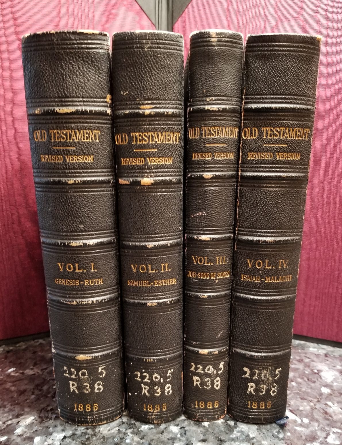 revised-version-1885-old-testament-4-vols-presentation-copy-historic-bibles-engravings
