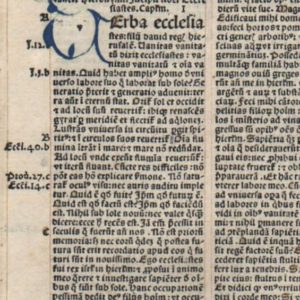 Biblia Latina – 1495 – ECCLESIASTES 1-5