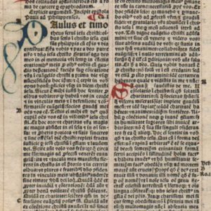 Biblia Latina – 1495 – PHILIPPIANS 1-4 (all) Leaf-set