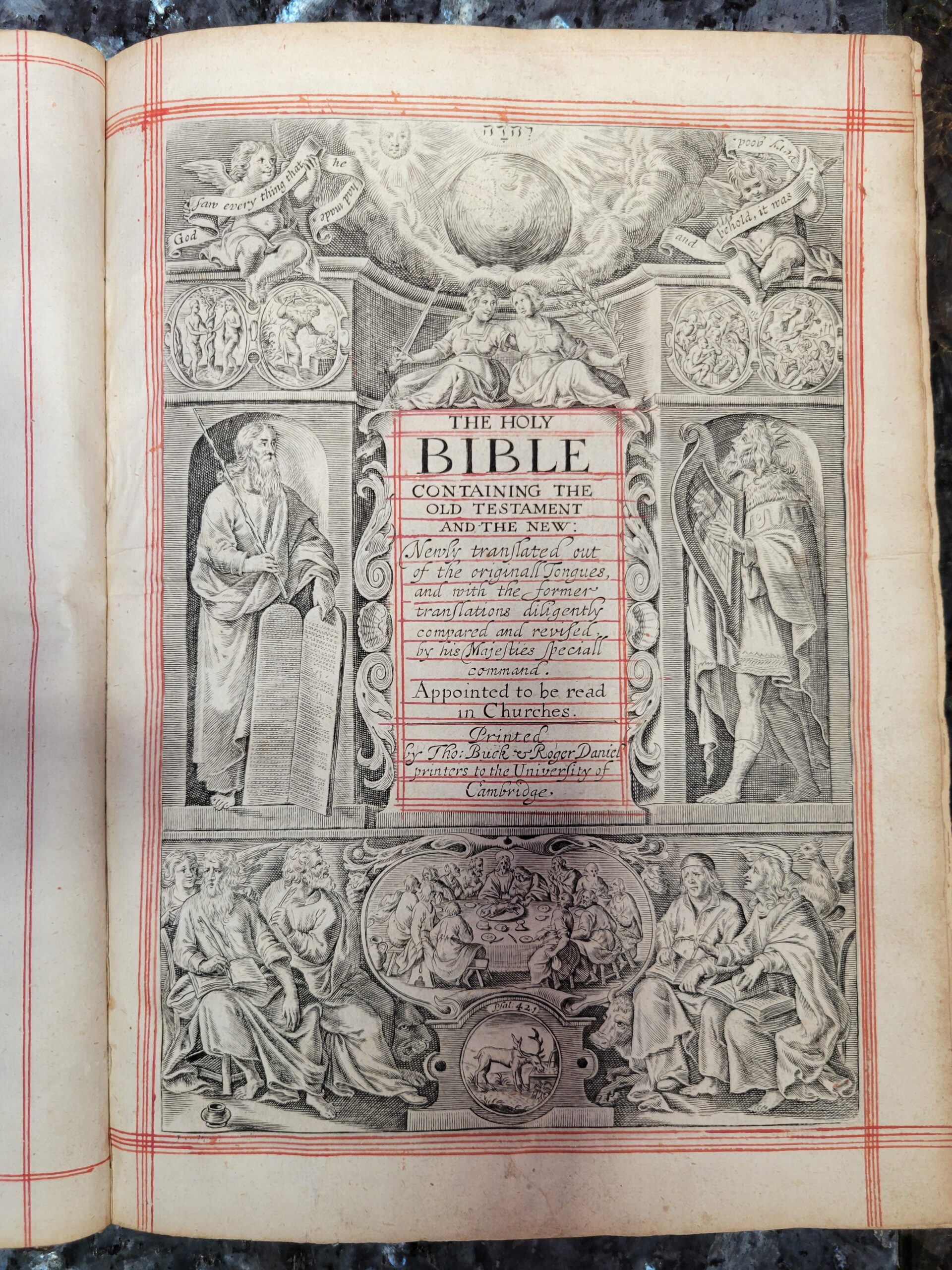 1638/37 King James Bible – Cambridge Ed. 4 Vols.