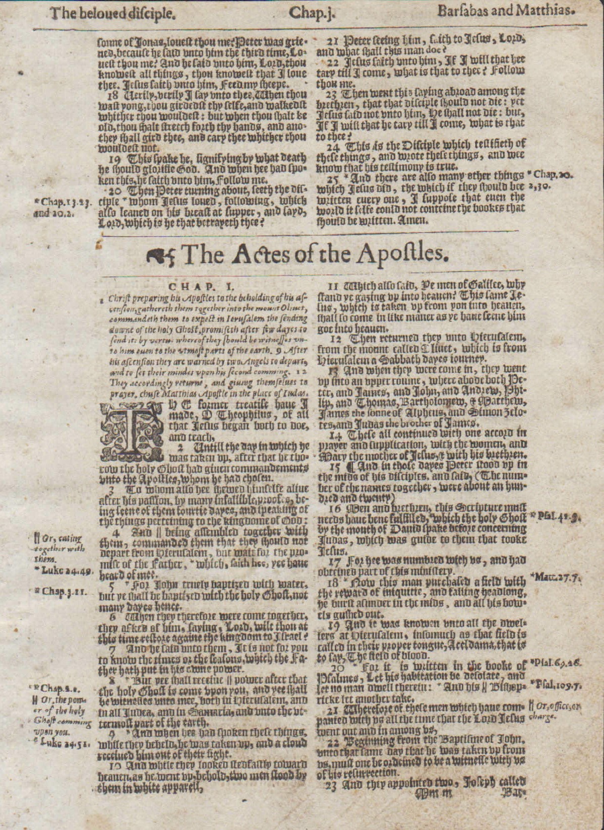 King James 1620 ACTS 12 Historic Bibles & Engravings