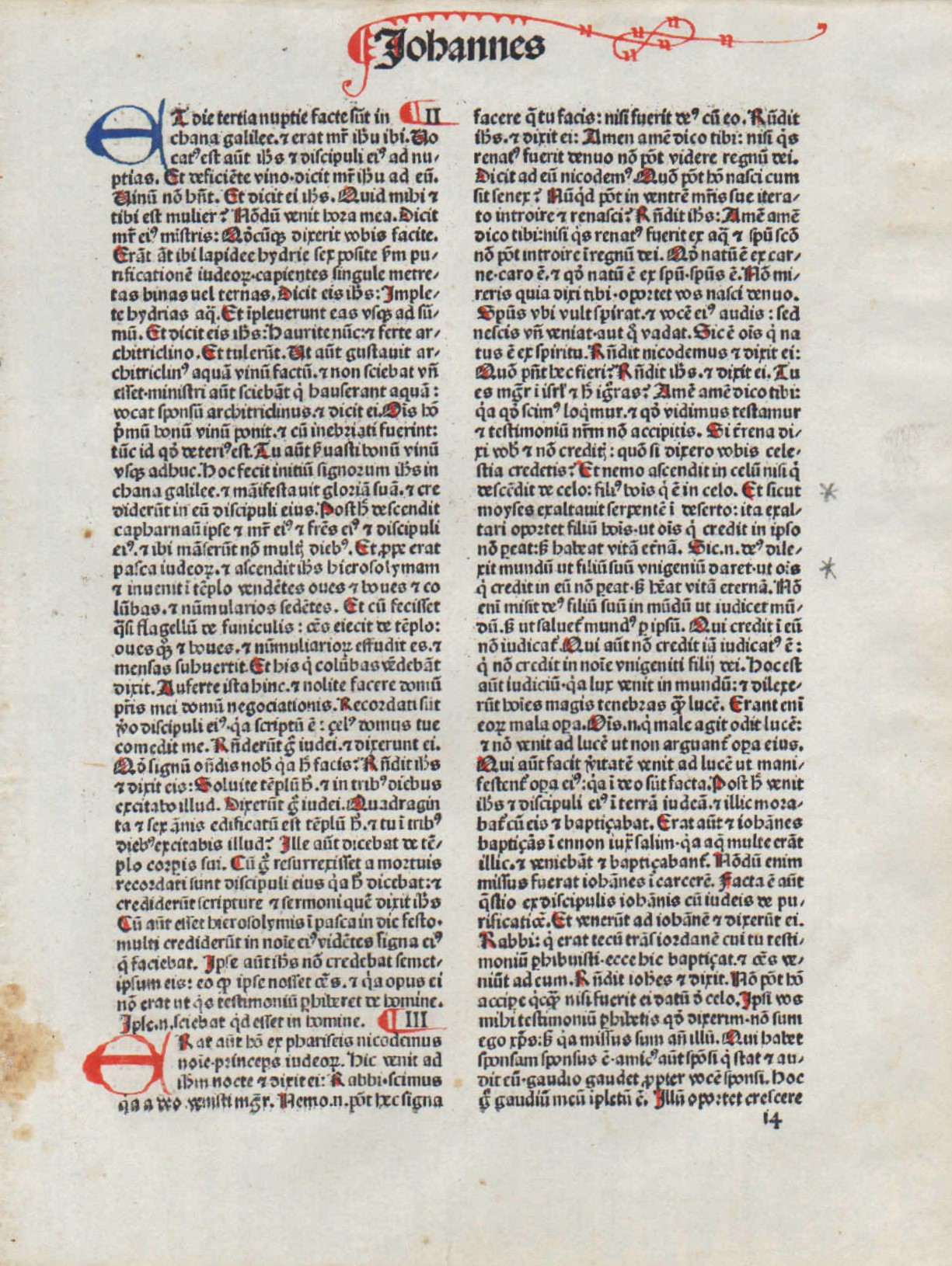 Biblia Sacra – 1480 – JOHN 2-6