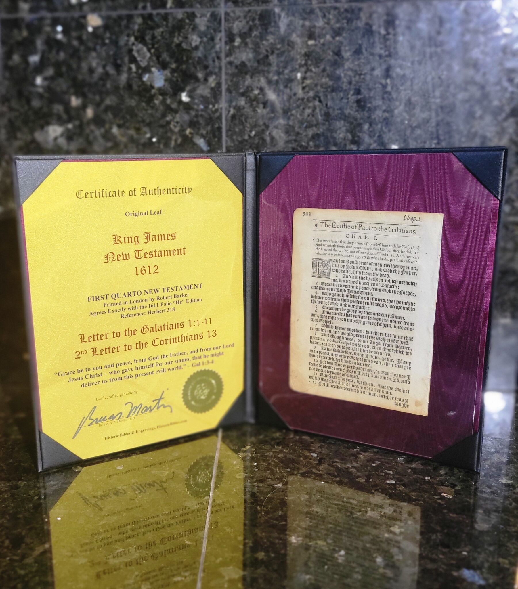 King James 1612 Historic Bibles & Engravings