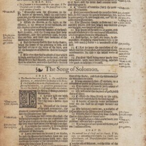 King James – 1613 HE – SONG OF SOLOMON 1-2